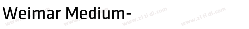 Weimar Medium字体转换